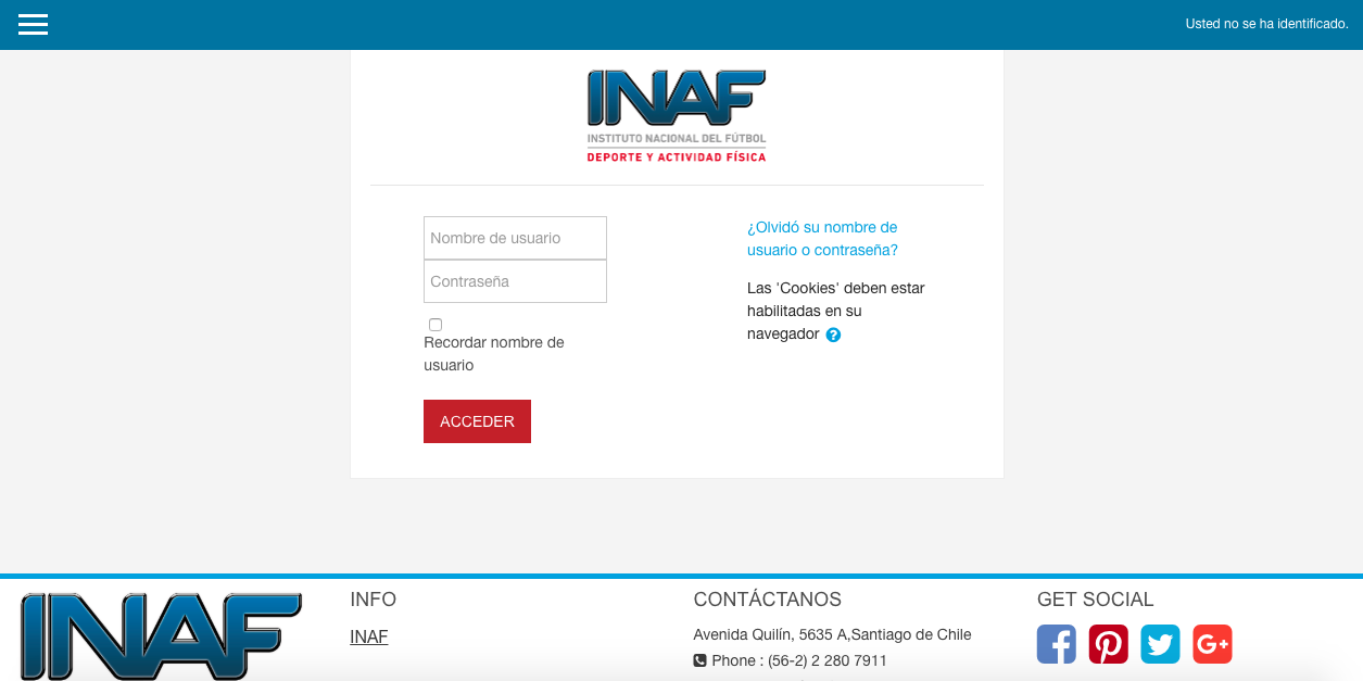 Plataforma de Educación Continua INAF 2018